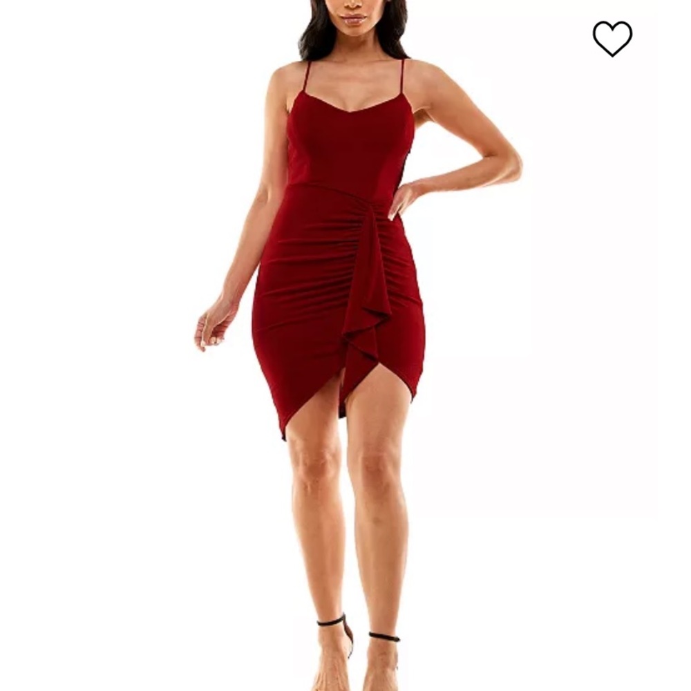 Red Mini Bodycon dress. Size S.